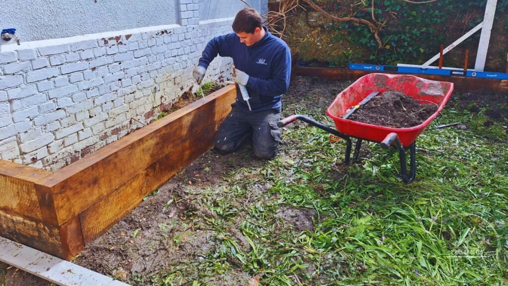 Chantier de maçonnerie de l'Atelier de Flo près de Rouen