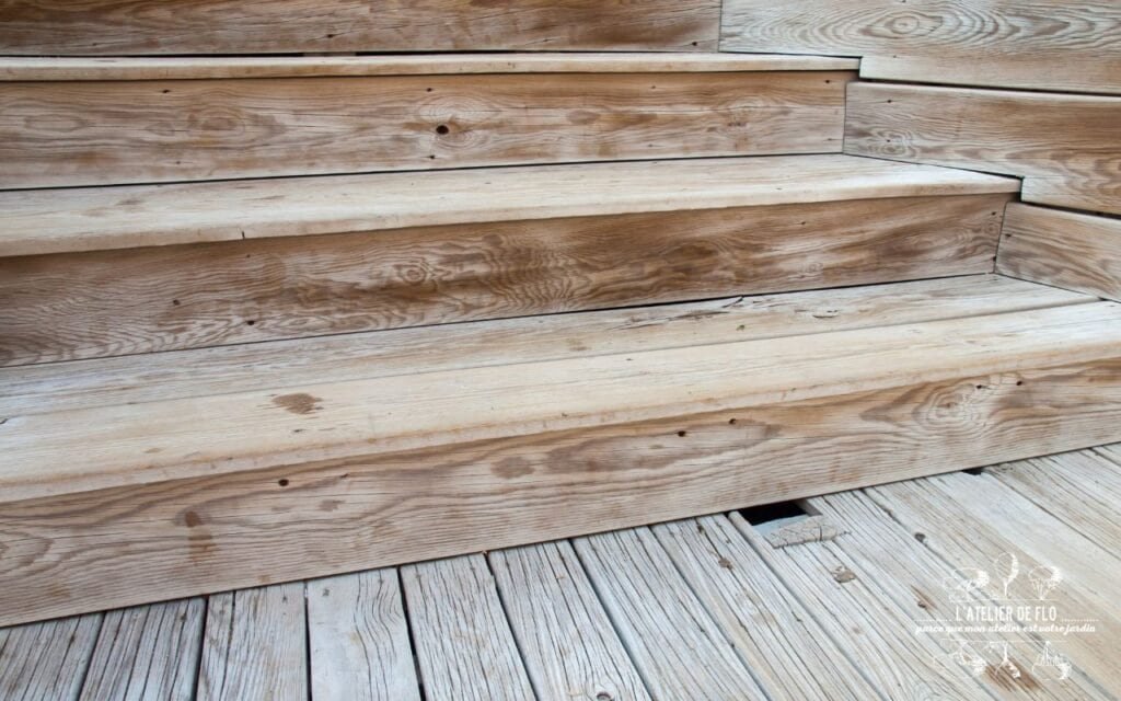 Structure pour aménager une terrasse en bois